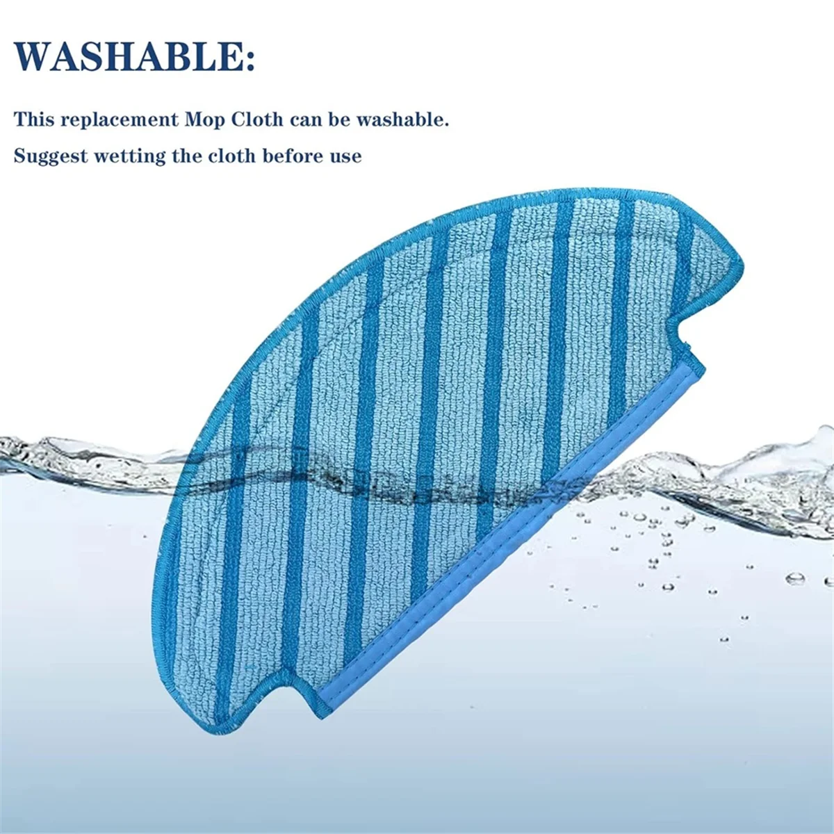 Pel kain dapat dicuci untuk Ecovacs Deebot Ozmo T8 AIVI T8 Max T8 T8 + Series/T9/N8 N8 Pro Plus/N8 Pro/Yeedi Vac Robot Vacuum_ABGP