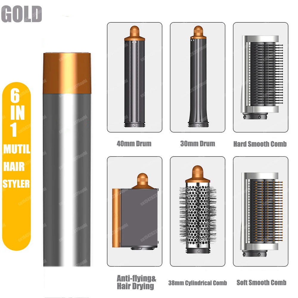 Nieuwe Multil Hair Styler Auto Curling Droger Wrap Hot/Koude Lucht Droger 1300W Stijltang Curling Vat Borstel salon Föhn