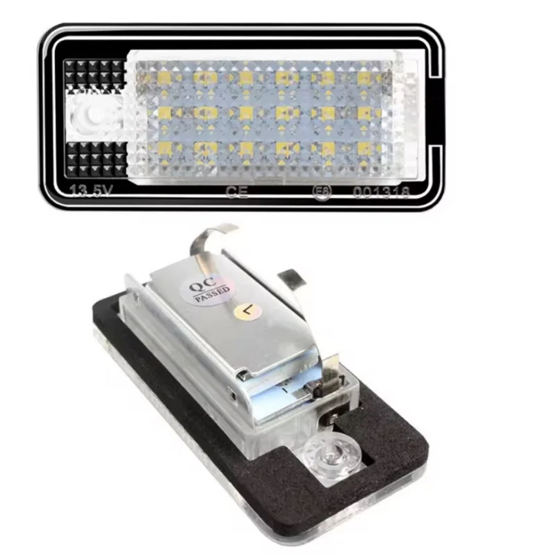 

2pcs 6000K White Led License Number Plate Lights Lamps For Audi A3 S3 8P A4 B6 B7 A5 A6 4F Q7 A8 S8 C6 Number Lights