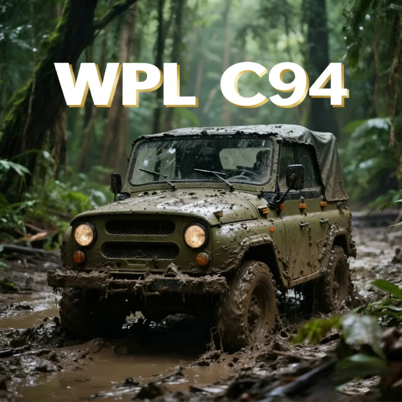 WPL C94 UAZ-469 Simulationsmodell-Auto Spielzeug für Jungen Ferngesteuertes Auto 1:12 Maßstab Lehrreiches Fahrzeug-Spielzeug für Kinder