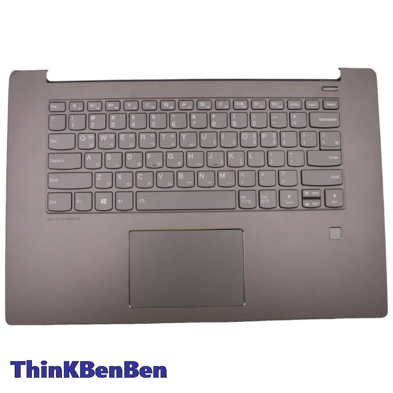 kr caixa superior do teclado cinza ferro coreano tampa palmrest shell para lenovo ideapad 530s 15 15ikb 5cb0r12286 01