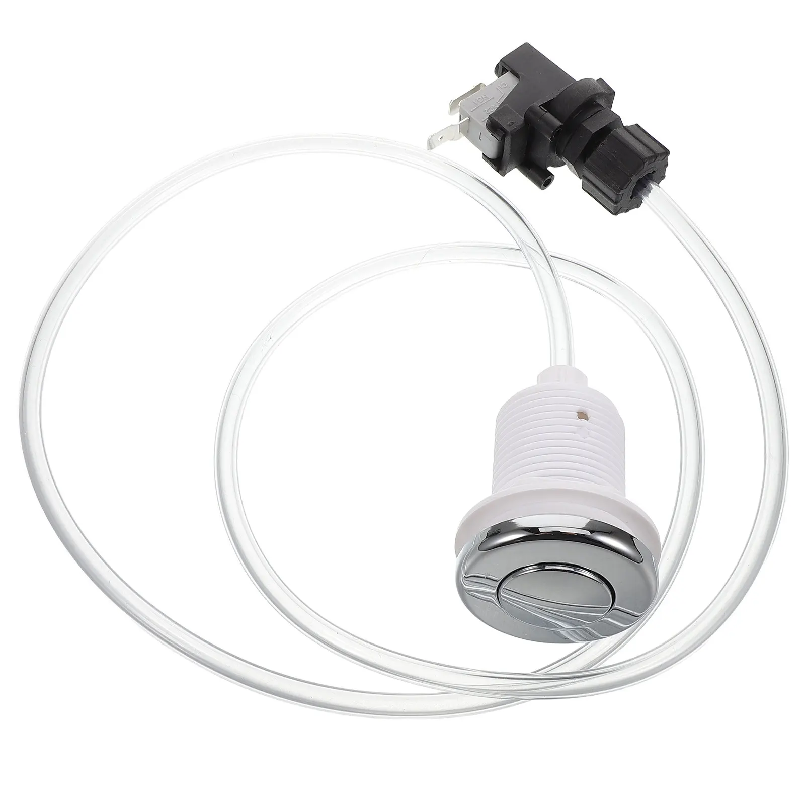 Pneumatic Air Pressure Switch Built-in Micro Switch Quick on Off Button Control for Garbage Disposal Bathtub Spa Food Waste