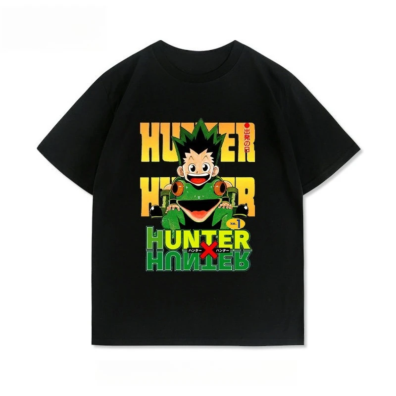 2026 Neues Hunter X Hunter Retro Anime Print T-Shirt Kurzarm-T-Shirt für Herren und Damen Herren-T-Shirt