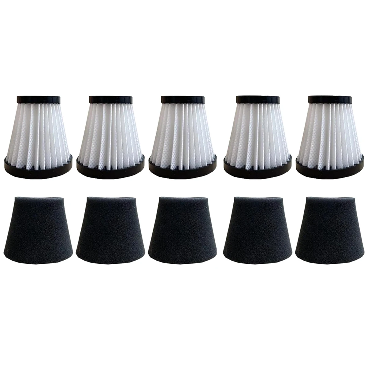 Lot de 5 filtres de rechange pour aspirateur D343 SAFScorpion, compatible avec le modèle F117, par rapport aux pièces AD40117