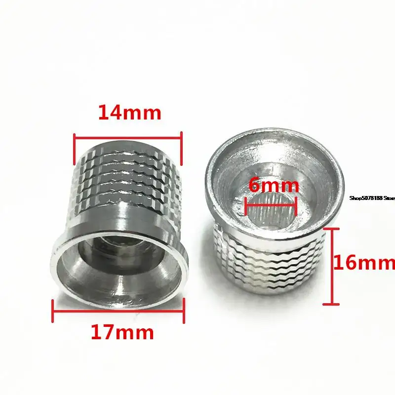 High grade aluminum knob 17 × 16mm inner hole diameter 6mm can be equipped with spindle potentiometer encoder switch