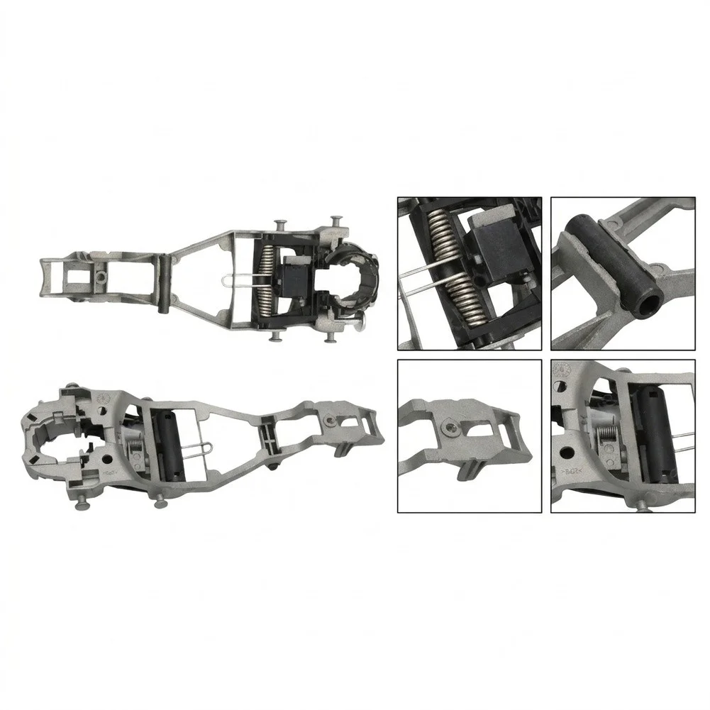 Replacement Door Handle Bracket Car Maintenance Car Door Hardware Black Silver Door Handle Bracket Easy Installation Process