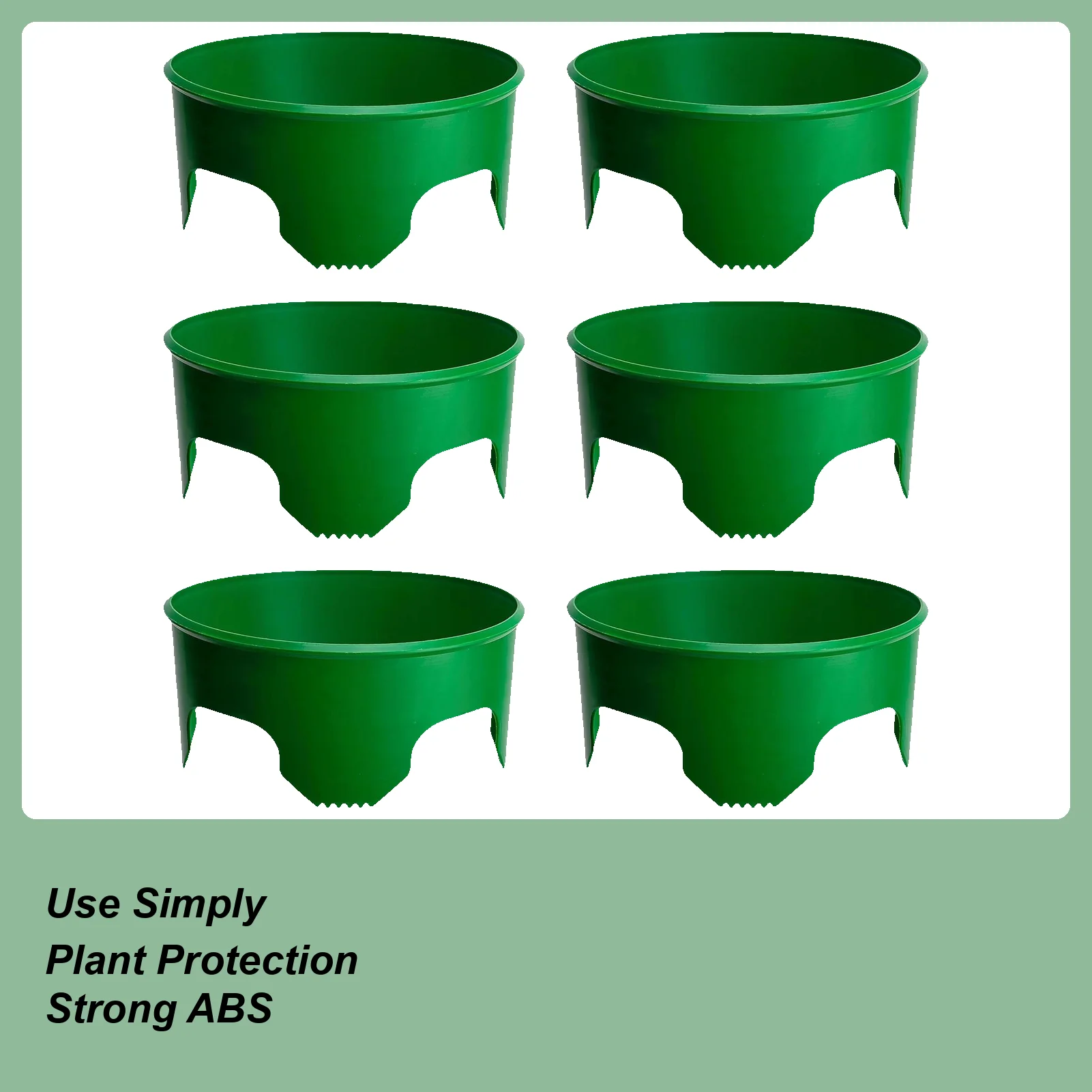 

Кольца для выращивания посадки, 6 шт., воротники для экономии воды, круглые кольца для выращивания для наружного газона, двора, теплицы, овощей, кустарника, клумбы