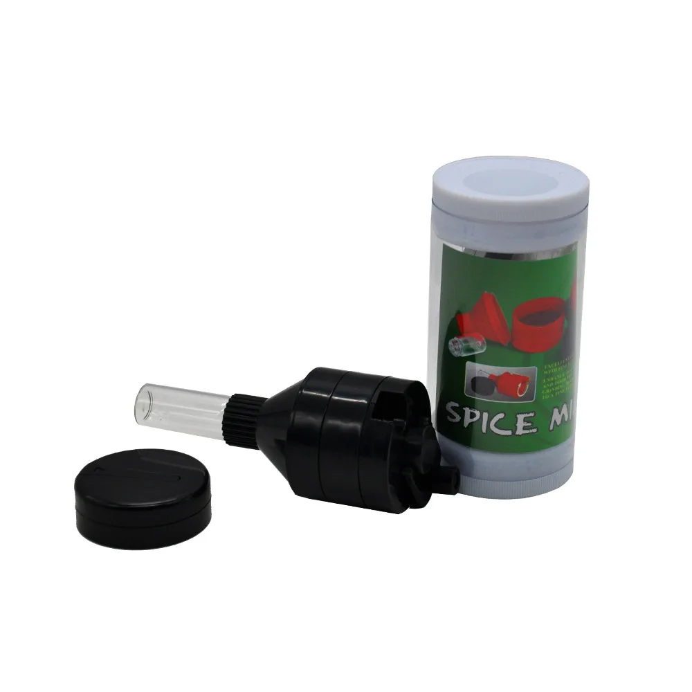 43mm Hand Grinder Diameter with Filler Tobacco Herb Crusher Storage Aluminum Grinders Smoke Pipe Cigarette Accessories view 2