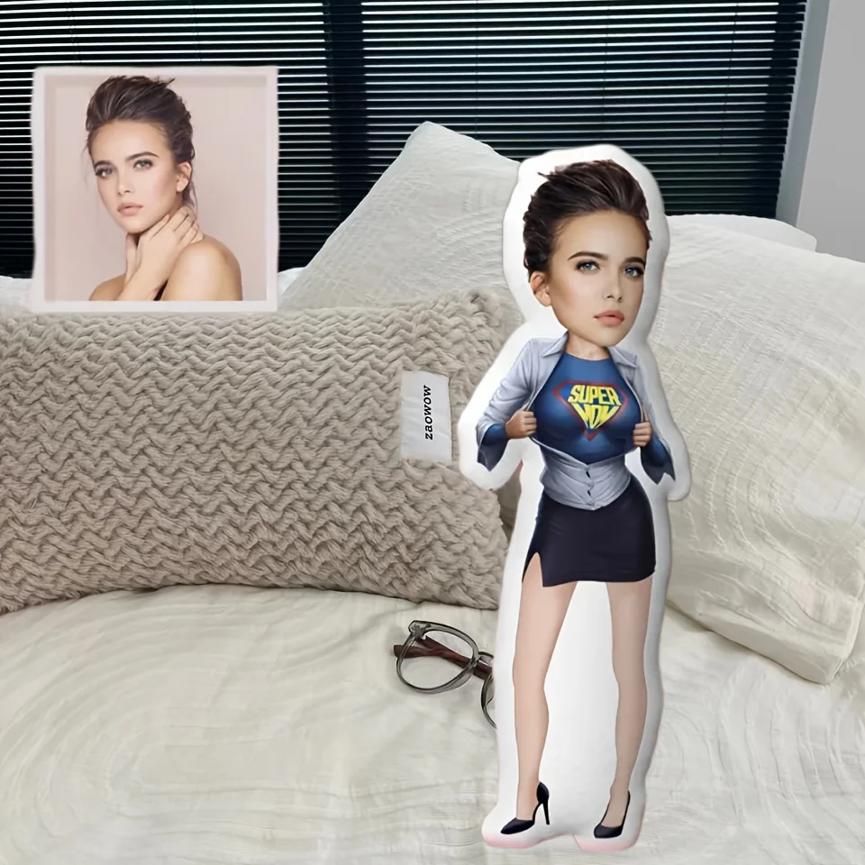 Valentine'S Day Theme Modern Style Hot Fitness Model Pillow Customization, Double-Sided Digital Printing, Personalized Photo Des