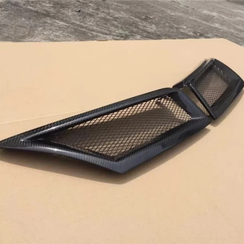 Carbon Fiber Car Front Bumper Grill for Nissan Tiida Latio 05-07 modified Mask Net Radiator Grille body kit Car Accessories