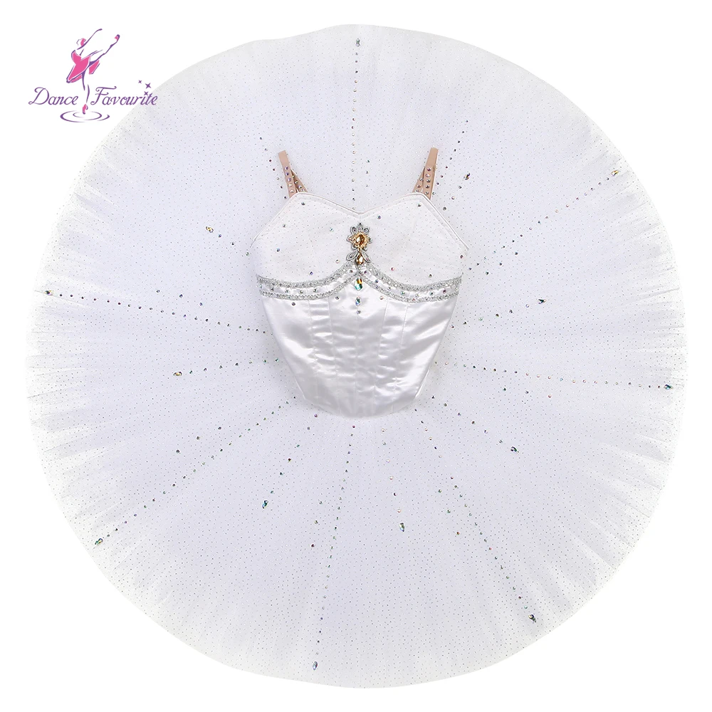 

White Professional Pancake Ballet Tutu for YAGP Competition Ballet Tutu B25618