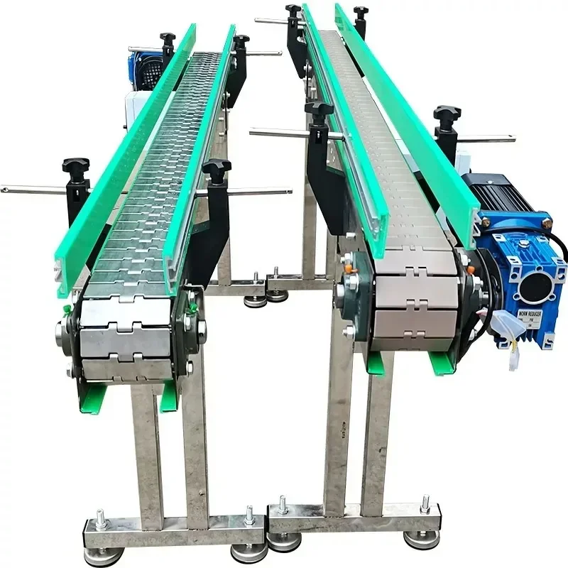 

Industry Chain Flat Top Belt Conveyor for Food Beverage Delivery Heat Resistant Farm Mining Applicable