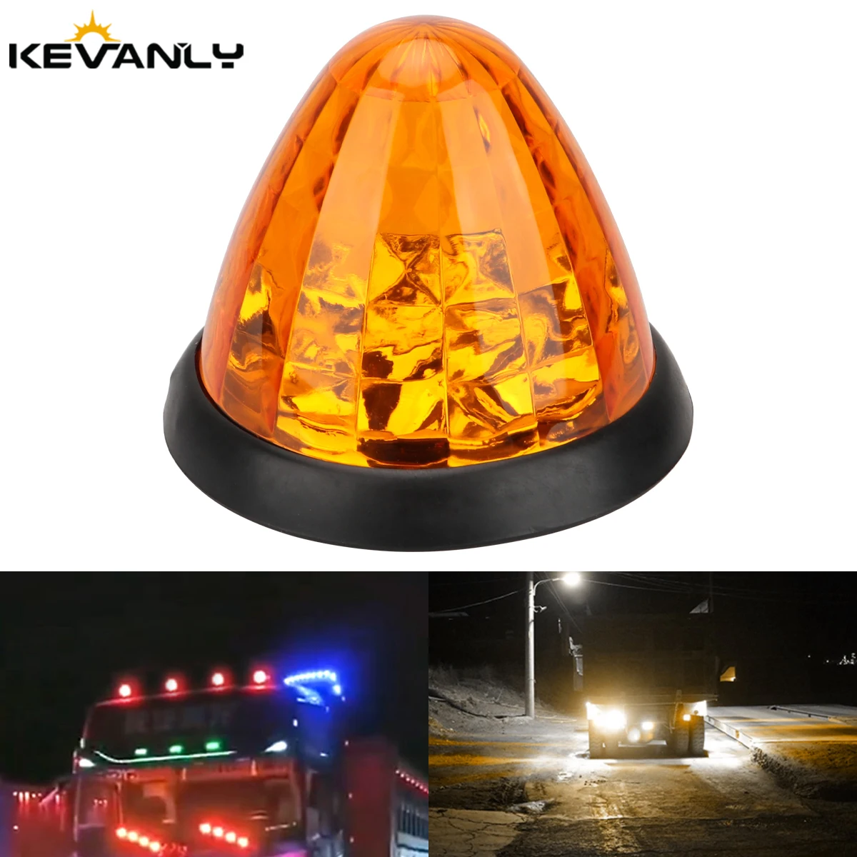 Big Watermelon Clearance Lamp 24V Car Led Side Marker Light  Taillight Warning Indicators Light  For Truck Trailer Caravan Bus