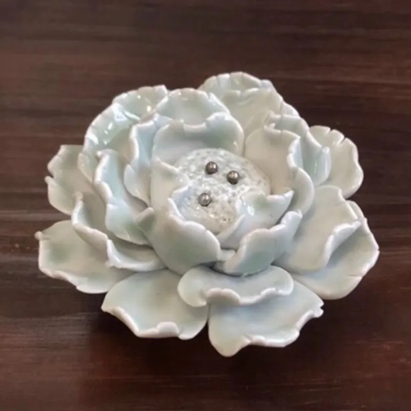 1pcs Creative Ceramic Knobs Cabinet Drawer Pulls Flower Shape Door Handle Cupboard Handles Furniture Accessories Hardware