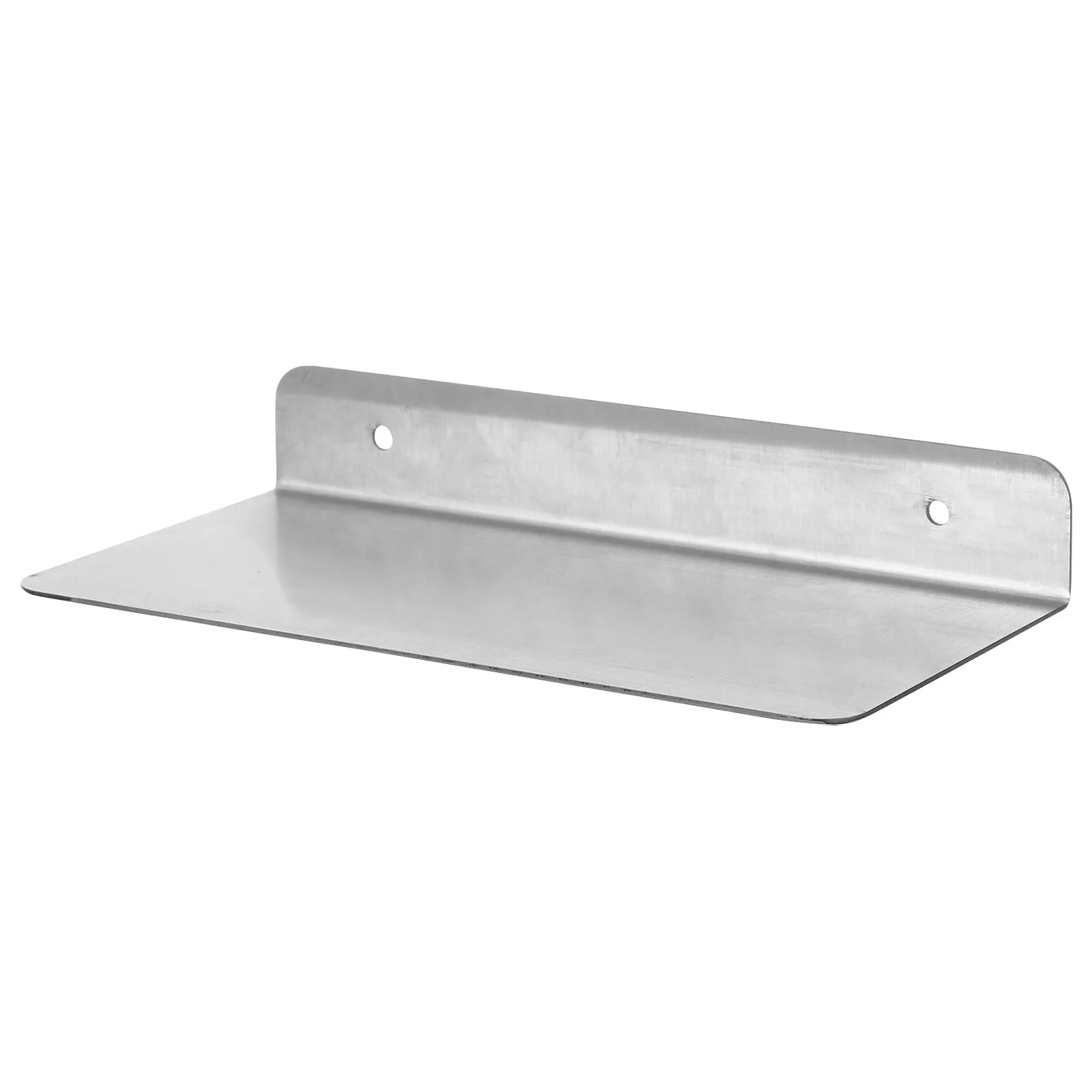 Stylish Stainless Steel L Shaped Wall Shelf Floating Organizer for Kitchen Spice Bottles Bathroom Toiletries Living Room Decor