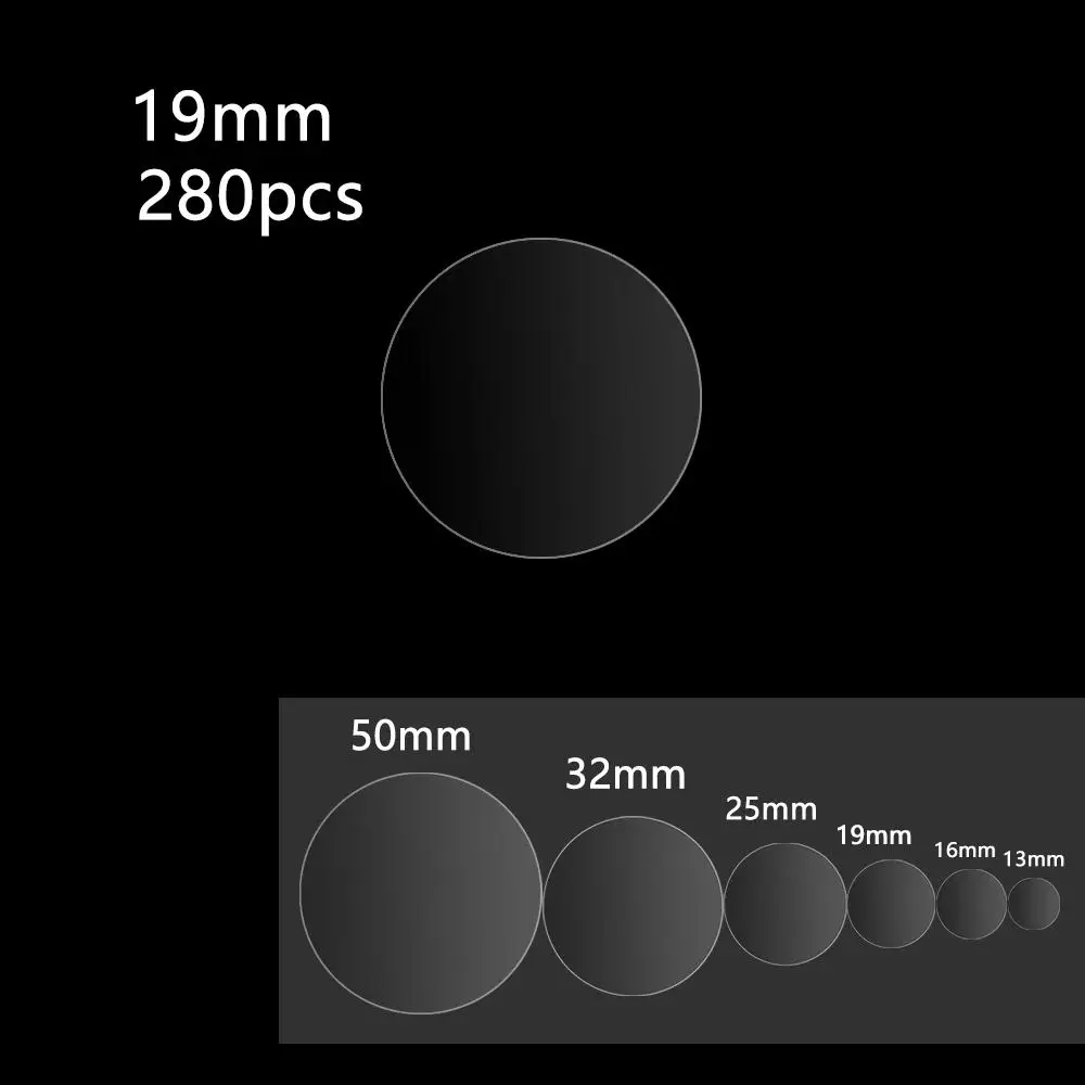 

8/24/48/70/96/132pcs Bags Round Wafer Transparent Dot Sticker File Sealing Self Adhesive Label