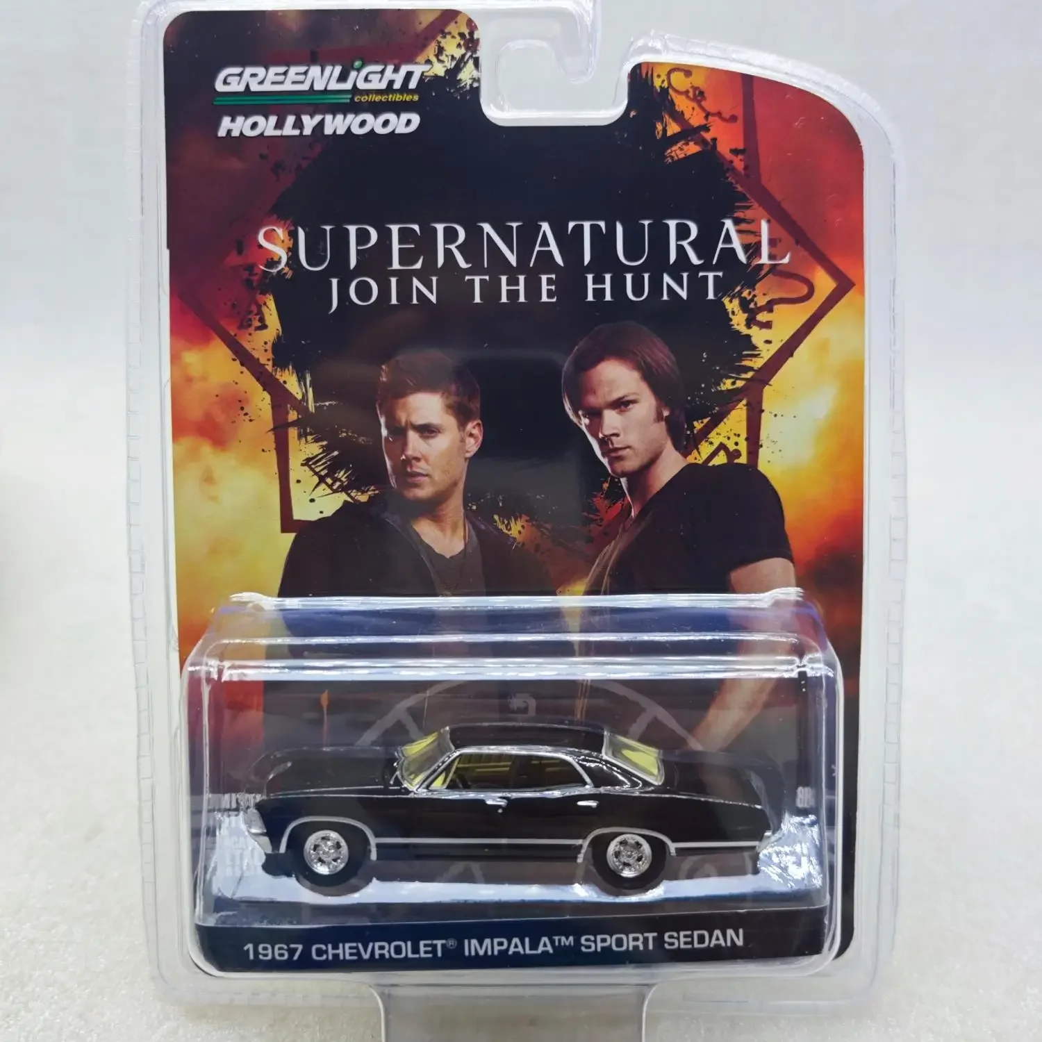 Supernatural Chevrolet Impala Sedan Simulação Diecast Carro, Modelo de liga metálica, Decoração do carro, Exibir Coleção Presente, W1, 1:64