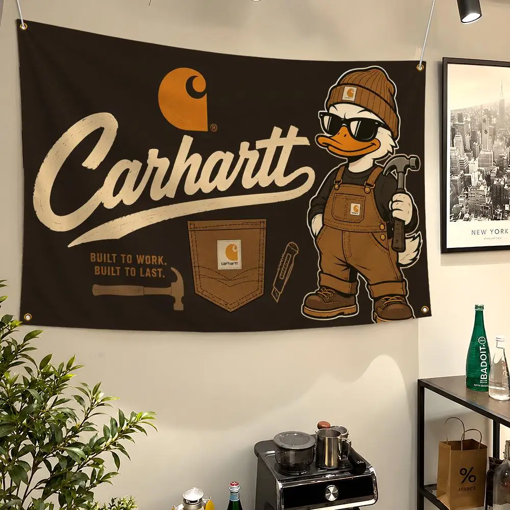 Brand C-Carhartt WIP Detroit Workwear Flags Wall Hanging Flag Banners For Birthday Parties Outdoor Bedroom Dorm Room Decor