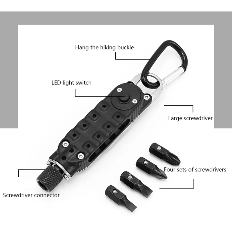 Mini portable multi-function combination tool Magic screwdriver Multi-function screwdriver Bottle opener