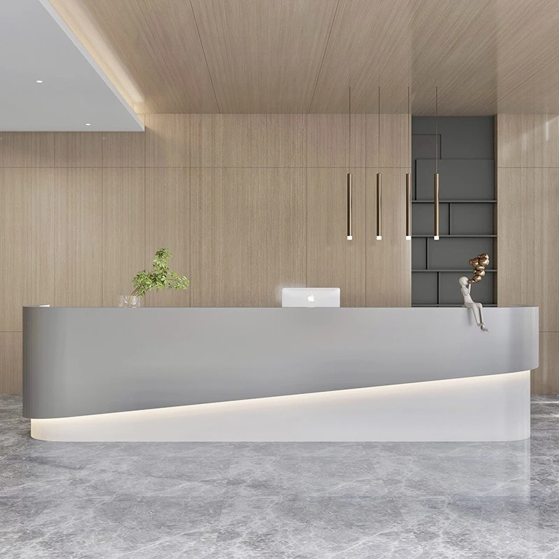 Creative Simple Reception Desks Beauty Salon Modern Company Reception Desks Fashion Office Furniture Reception Et Table ZY40JDT