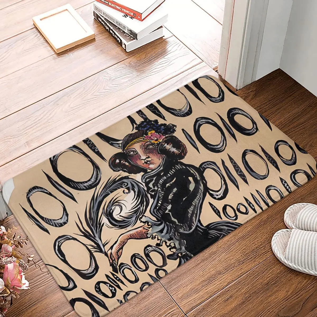 Nevertheless She Persisted Meme Y2K Non-Slip Carpet Doormat Bedroom Bath Mat Entrance Door Decor Rug