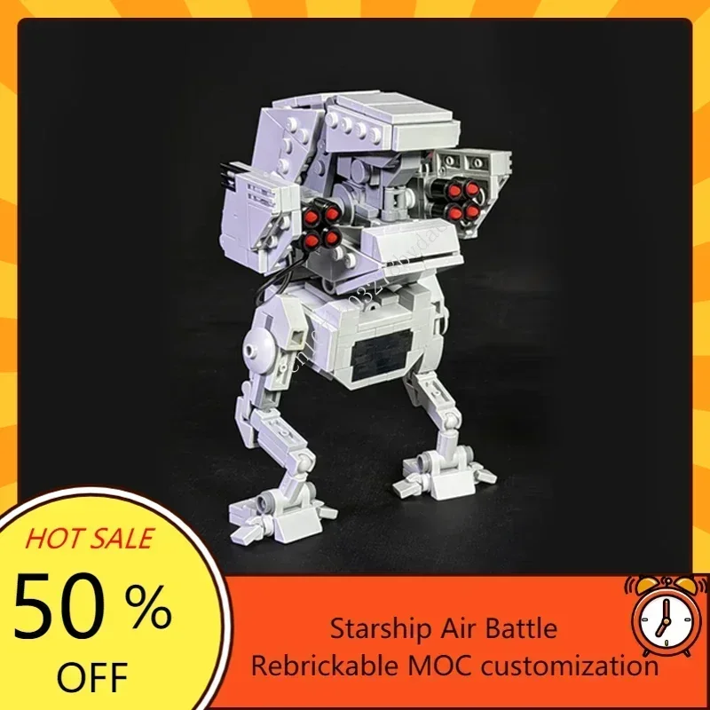 MOC スペースバトルシリーズ AT-MP ウォーカー & AT-DT 防御タレットモデルカスタムパズルテクノロジー DIY 組立おもちゃキッズギフト