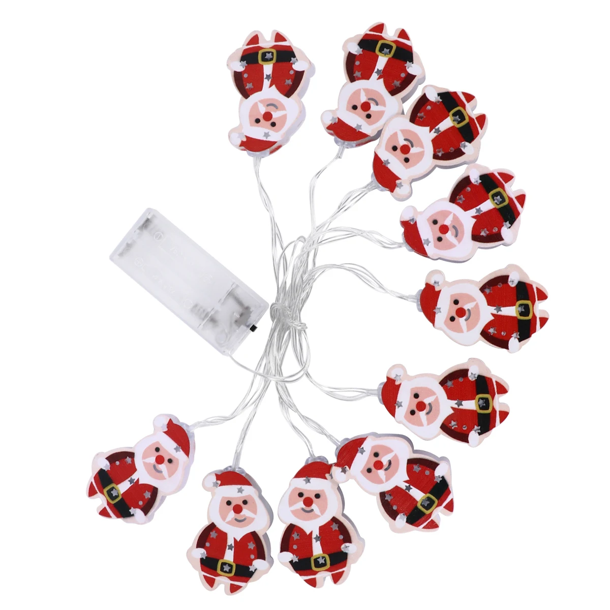 ไฟประดับ LED รูปซานตาคลอส 1 ชุด ไฟตกแต่งรูปซานตาคลอสอ้วน สำหรับตกแต่งภายในและภายนอกอาคาร ไฟประดับงานปาร์ตี้