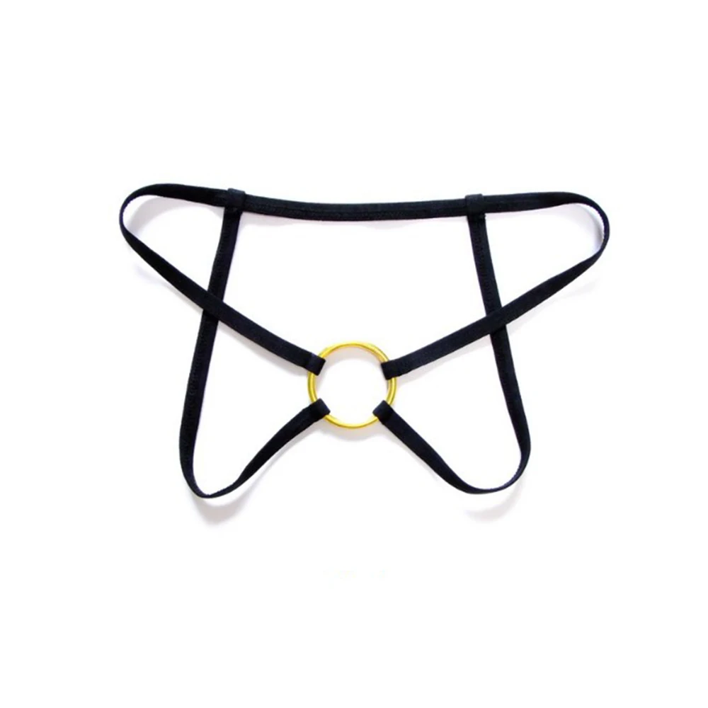 

2022 Fashion Hot New G-String Mens Hole Male T-back Comfortable Lingerie Low Waist O Ring Solid Color Underwear