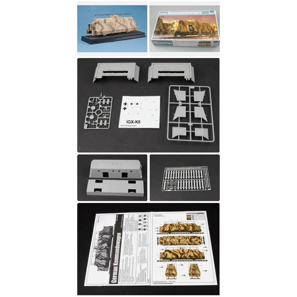 

Trumpeter 01510 Масштабная модель 1:35: Немецкий бронированный железнодорожный состав для перевозки войск BP42 (BP-42) Kommandowagen, пластиковый сборный конструктор