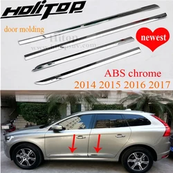 ABS chrome body side molding door moulding decoration trim for Volvo XC60 2014 2015 2016 2017, from TOP manufacturer,TOP quality