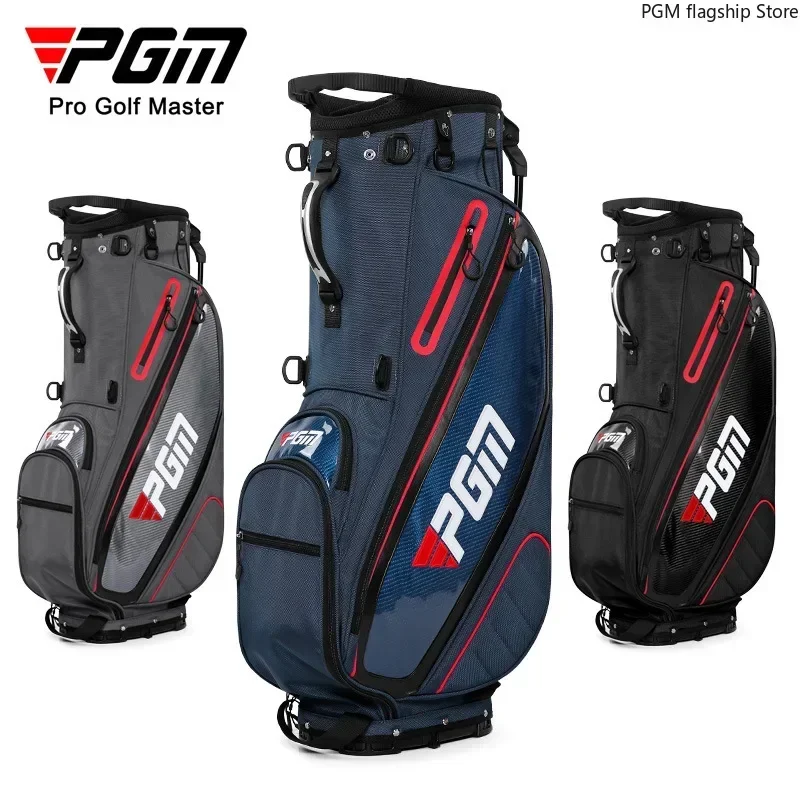 PGM Golf Men's Stand Bag Waterproof Hidden Thermostatic Bag Bending Base Golf Club Bag QB143