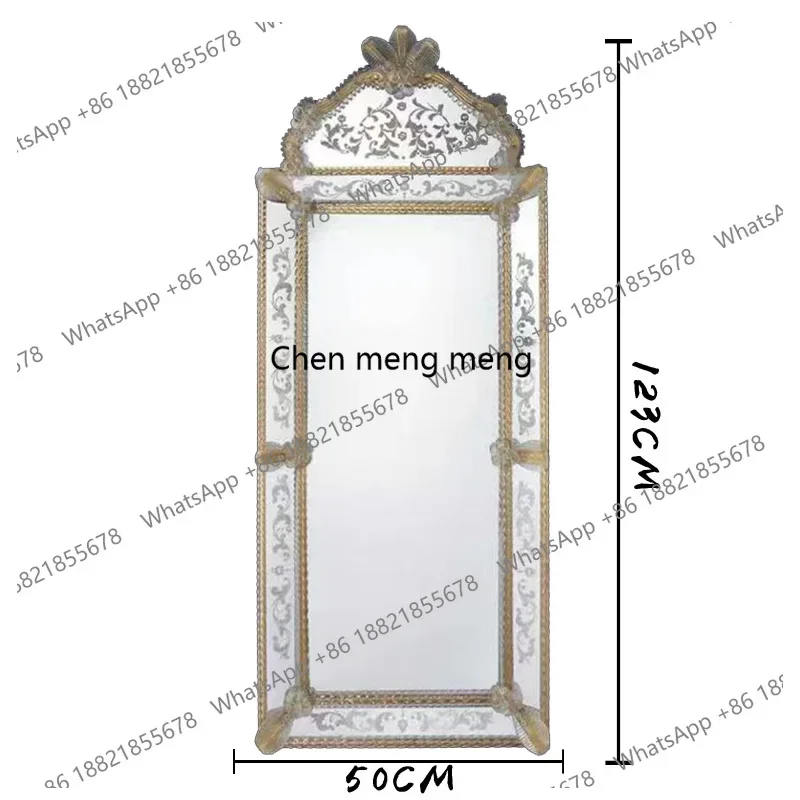 Premium edge cloud makeup decorative mirror bathroom European butterfly wall round mirror