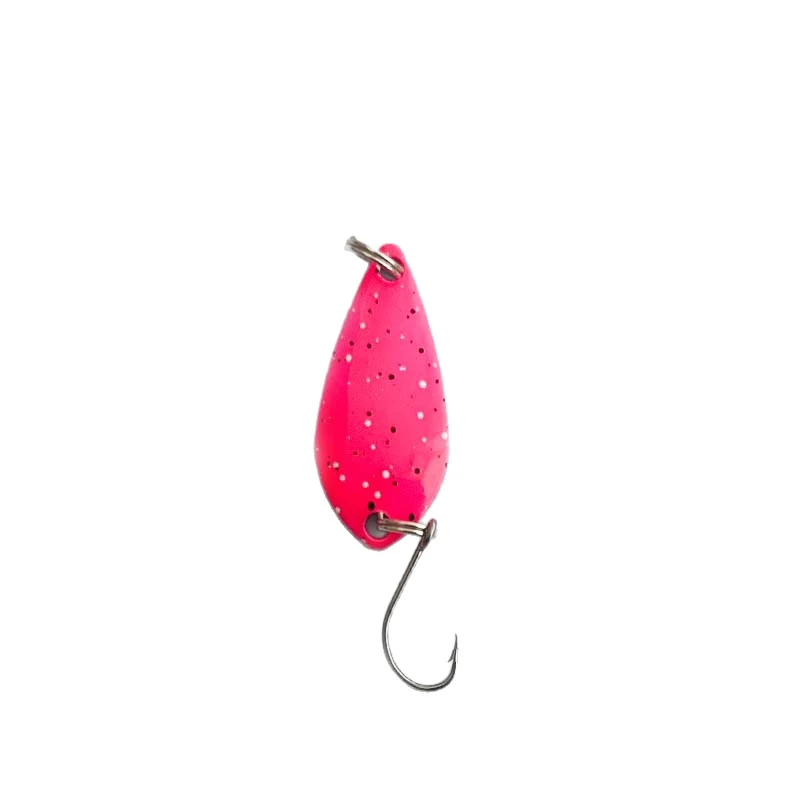 1pc 1.5g/2.5g/3.5g/5g Fishing Metal colorful Spoon Bait Hard Bait Metal Spinner Lure mini Bait for Trout Perch Single Hook Pesca view 6