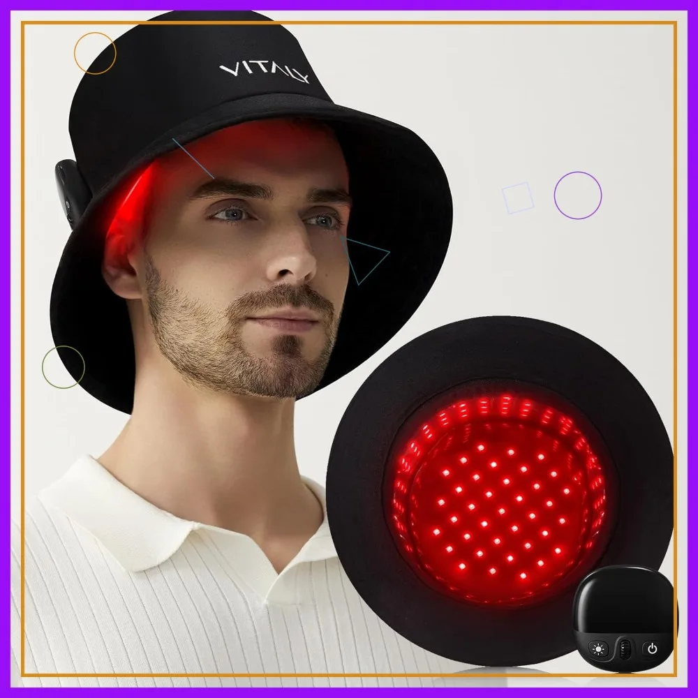 

Red Light Therapy for Hair Growth, Red Light Cap for Hair Regrowth Black
