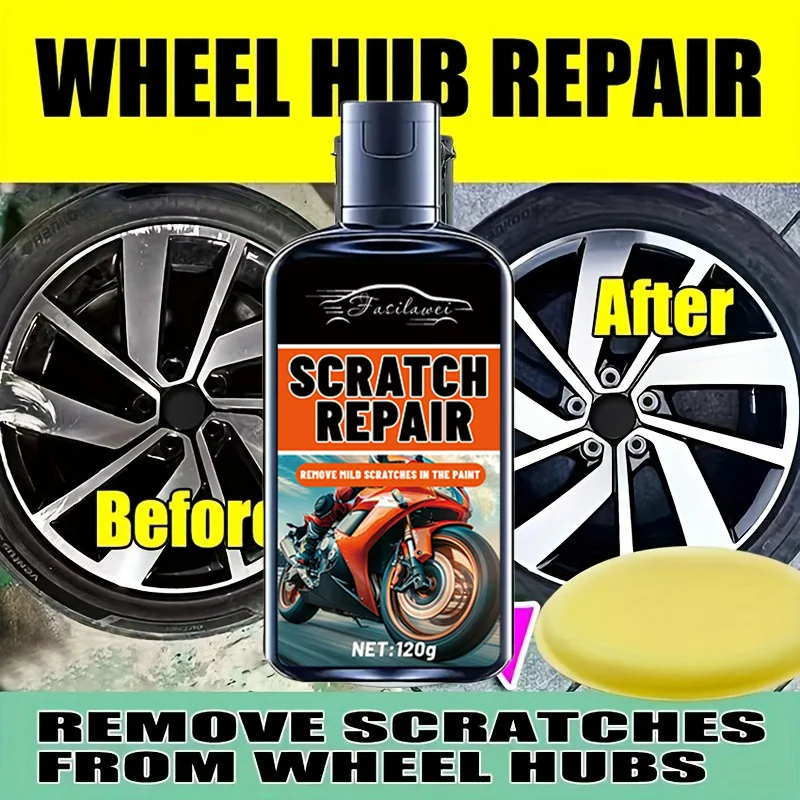 

Паста для ремонта колес мотоцикла с помощью комплекта для ремонта ярких кромок с технологией Hua — восстанавливает блеск, удаляет царапины, улучшает внешний вид