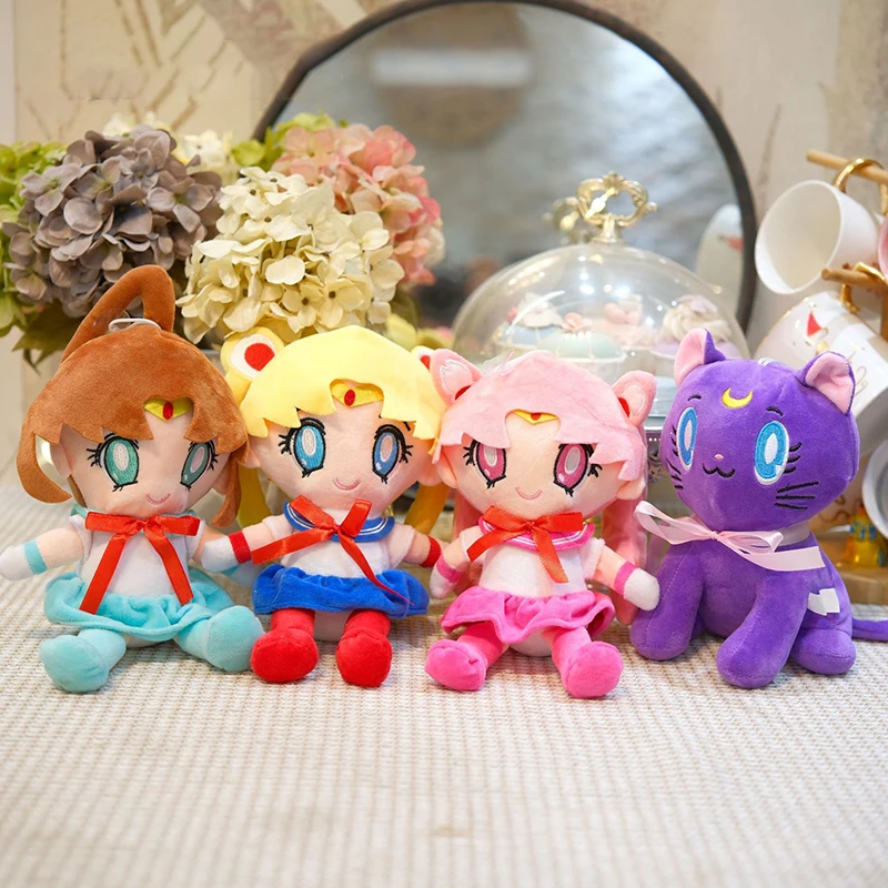 

20 см серия «Сейлор Мун» Цукино Усаги Чибиуса Луна фигурки слепая коробка плюшевая кукла с когтями коллекция милый подарок-сюрприз