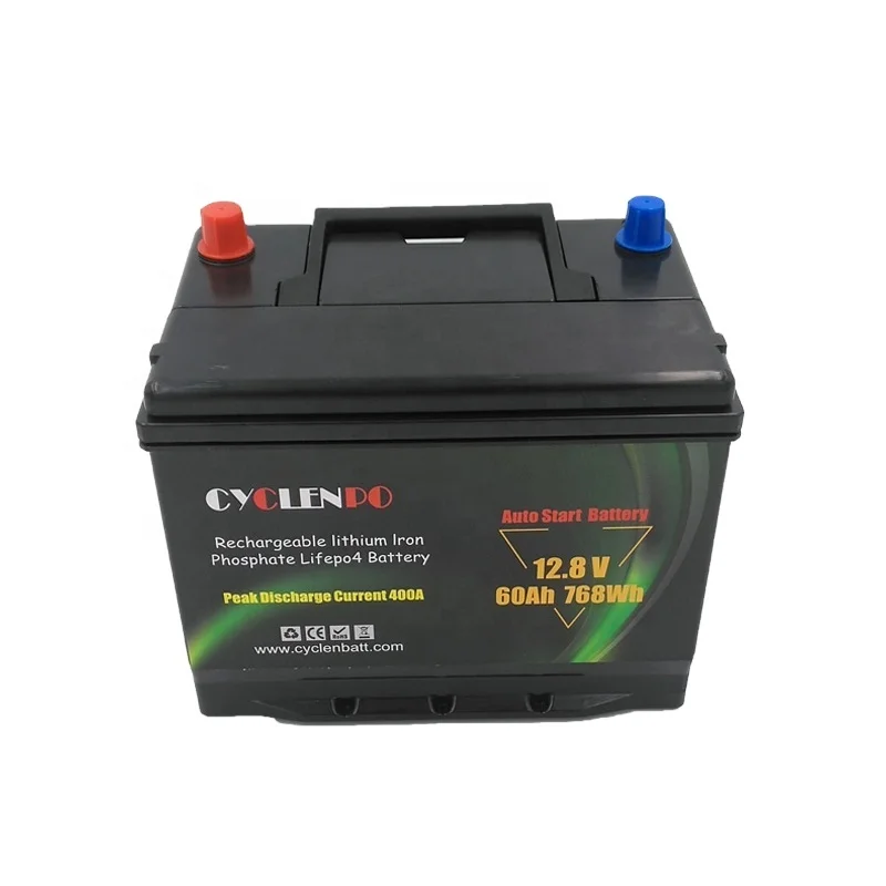 

high safety 12 volt auto battery lifepo4 12v 60ah car battery Lithium ion car starter battery