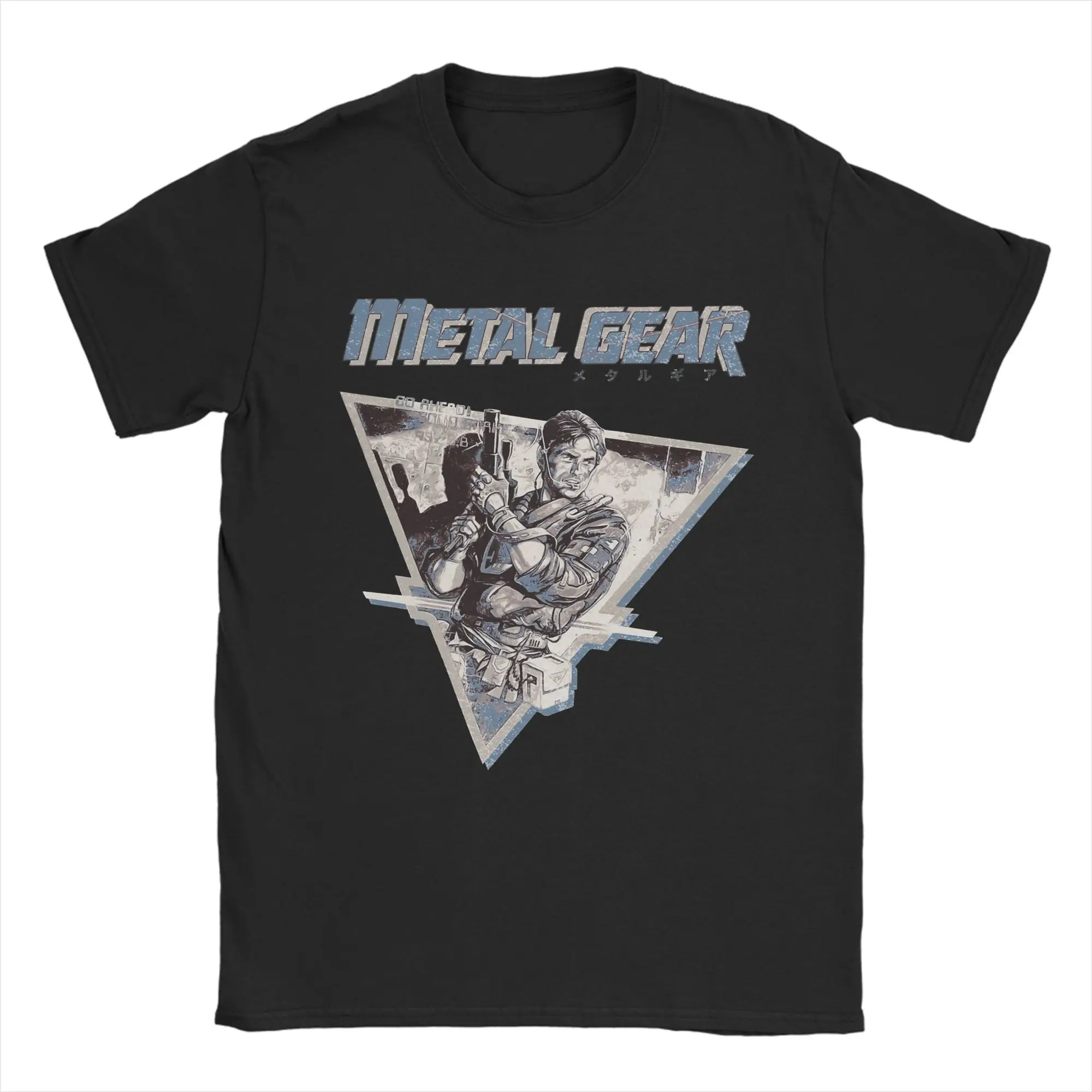 Men's T-Shirt Operation Intruder Option B Metal Gear Solid Pure Cotton Tees Short Sleeve  T Shirts Crew Neck Clothing Printed