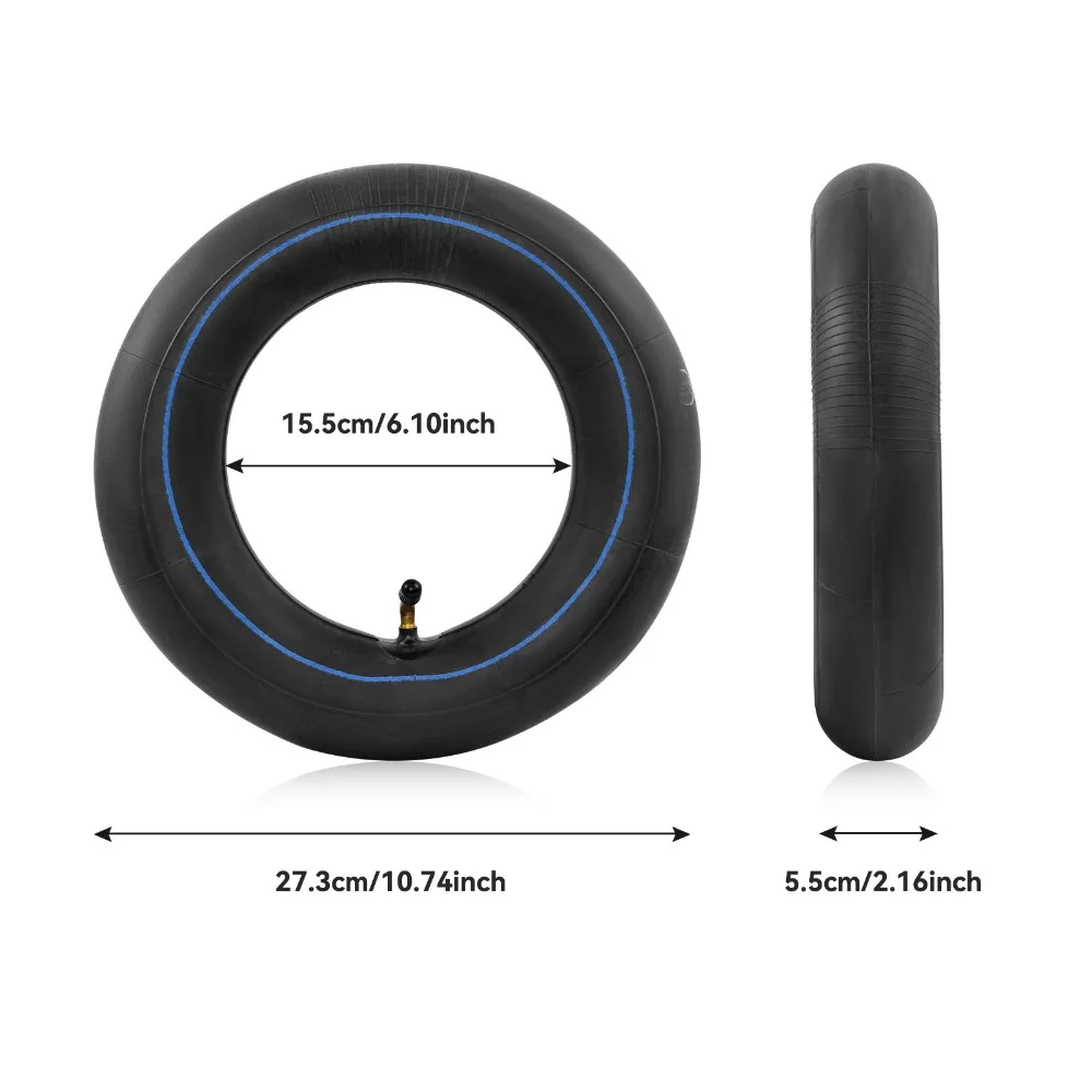 Thickened 10 * 2.5 (255 * 80) Outward Facing 90 Degree Inner Tube,for Ninebot MAXG30 & KugooM4