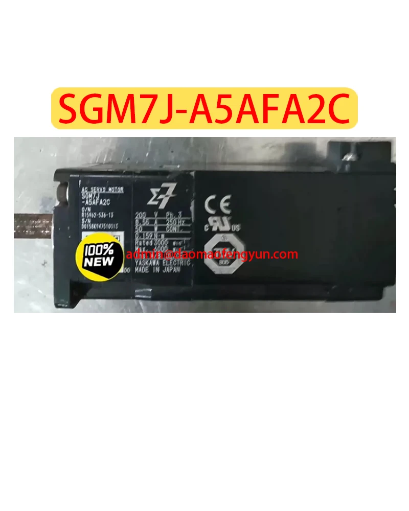 Genuine original SGM7J-A5AFA2C Used Servo Motor SGM7J A5AFA2C，Fast shipping