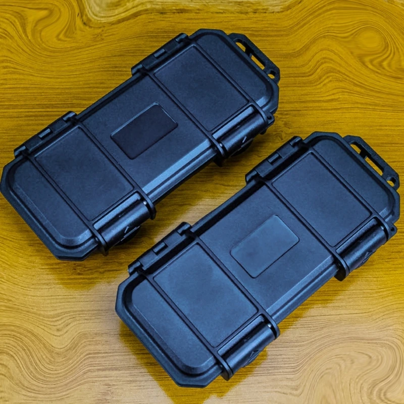 Small Tool Box with Foam Lining Waterproof Shockproof Storage Case to Protect Gears Gadgets Compact Tool Organizer Box