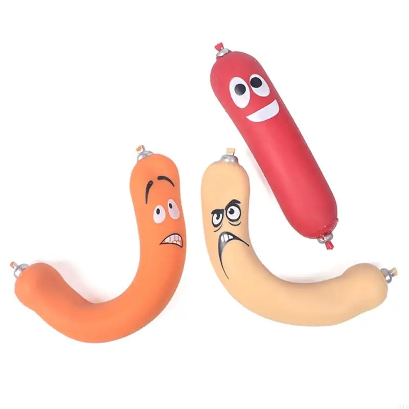 16FE Stretchy Sausage Toy Memory Sand-Filled Squeeze for Kids Adults