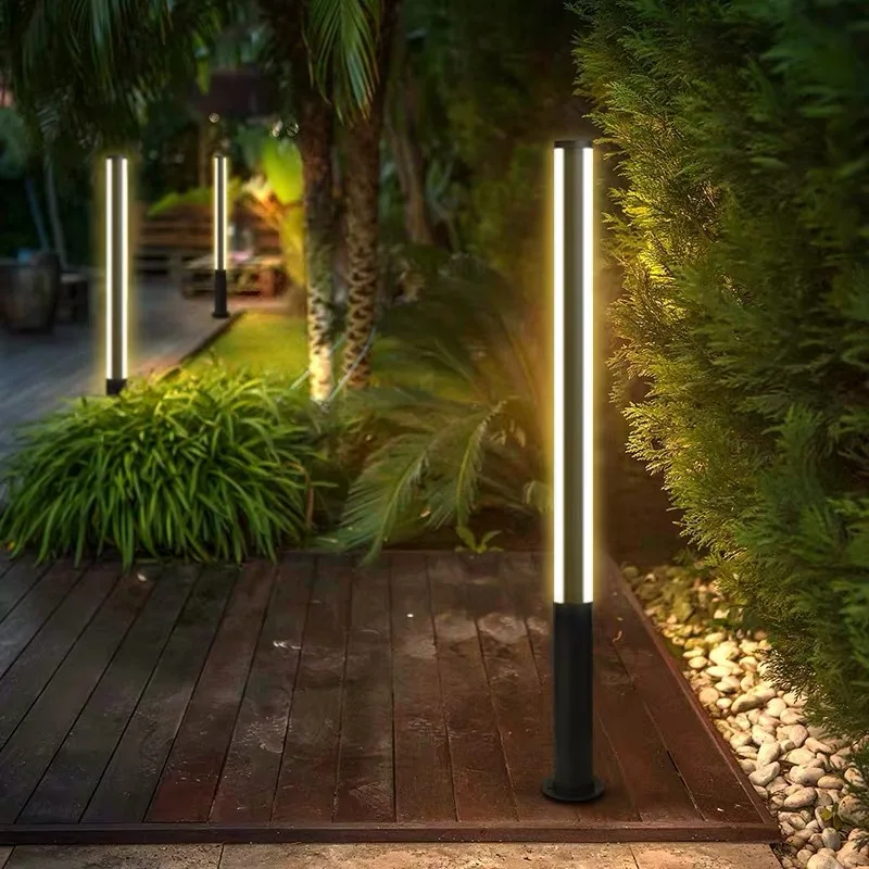 Imagem -02 - Impermeável Led Lawn Light Luminescência Triédrica Lâmpada de Rua Villa Decoração Porta Paisagem Exterior Sobreposição Ip65 85265v