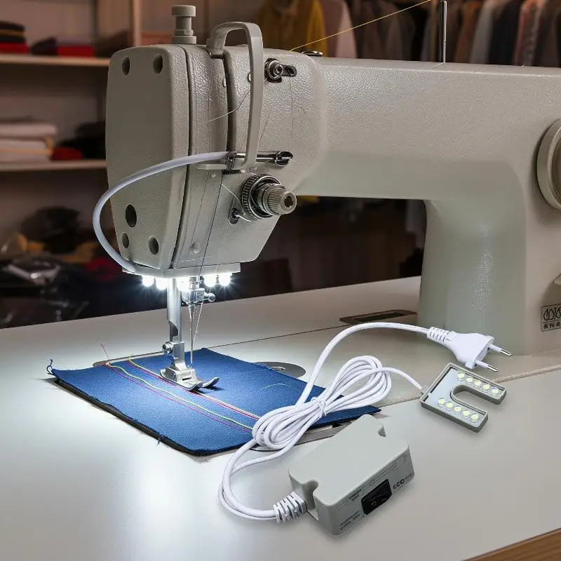 Flexible Gooseneck LED Sewing Light No Strobe Magnetic Base 1 Set for Home Sewing Repair DIY Crafting Jobs