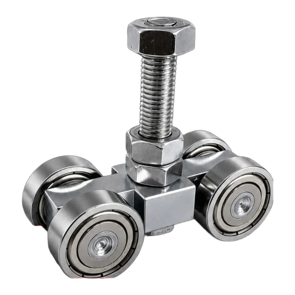 Industrial Garage Door Pulley Featuring 4 Precision Bearings and 10mm Bolt for Stable Movement in Heavy-Duty Door Setups