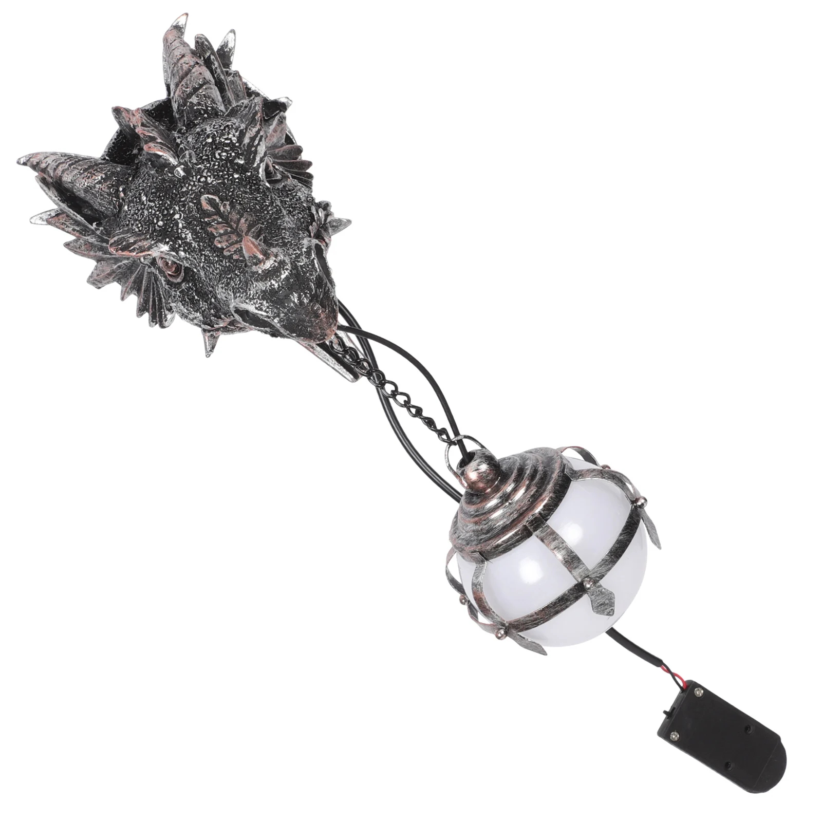 Dragon Wall Lamp Resin Durable Waterproof Night Light Decorative Garden Sculpture Indoor Outdoor Decor Dragon Wall Lamp