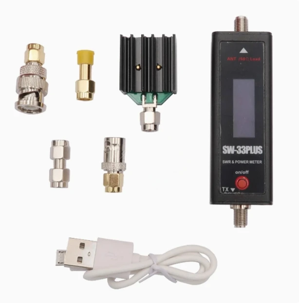 

SW-33 Plus VHF/UHF 100W POWER 125-525 MHz Mini RF Power & SWR Meter and Easy to Install Handheld Radio