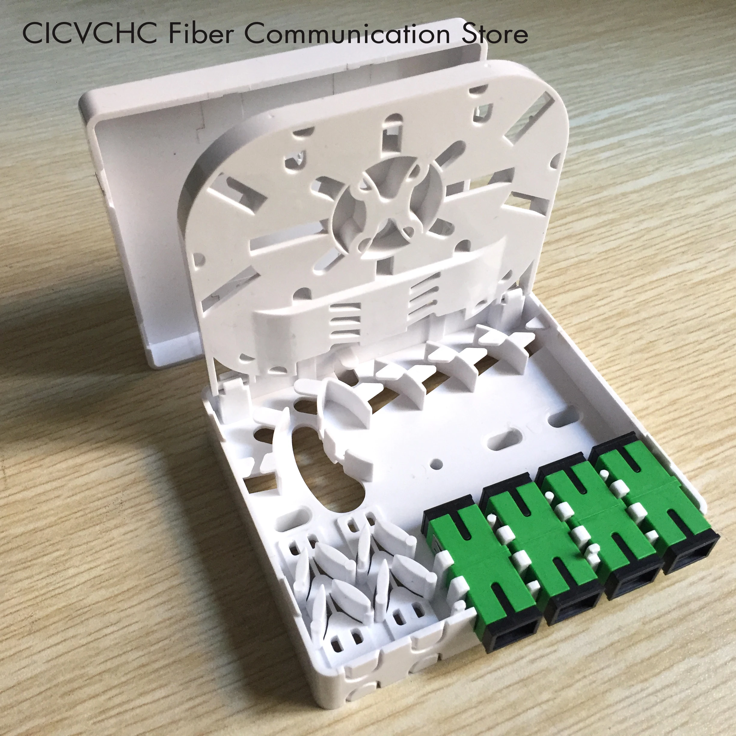 10pcs caixa terminal de fibra de 4 núcleos com SC LC/FTTH ODN