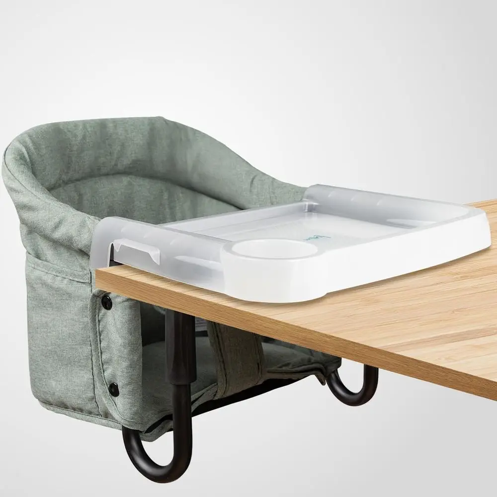 

Портативные стулья Sage Green со съемными обеденными подносами для дома и путешествий