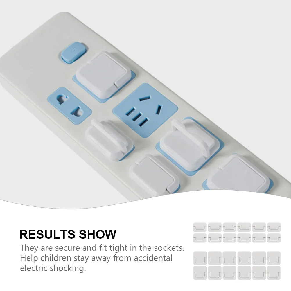 

24Pcs Childproof Socket Covers Baby Safety Outlet Protectors Secure Electrical Plug Protectors Kids Proofing Socket Protection